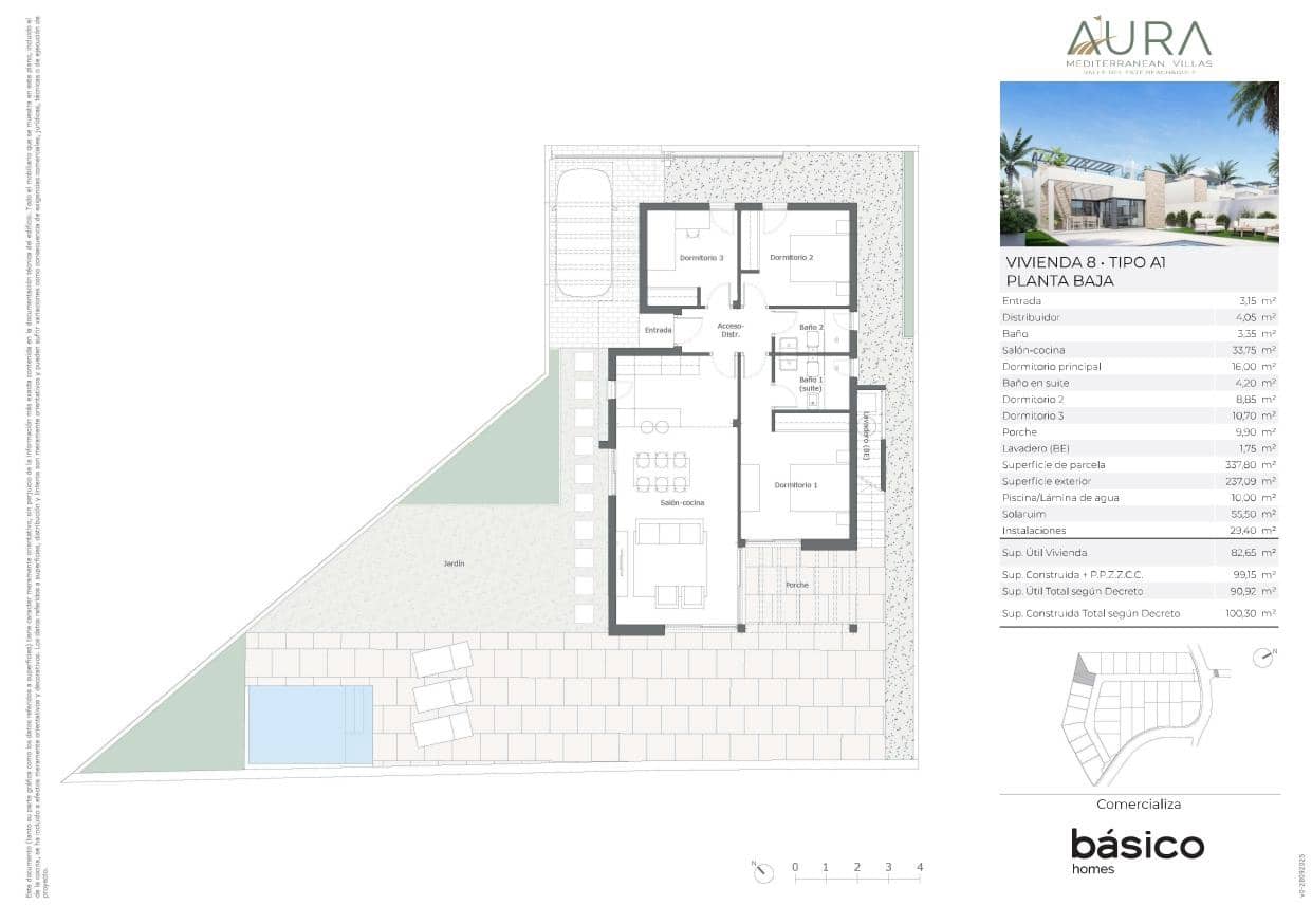 3 bedroom Villa for sale in Vera - € 289,000 (Ref: 9528704)