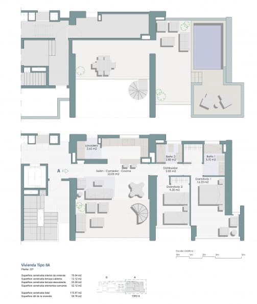 2 soverom Leilighet til salgs i Benidorm med svømmebasseng garasje - € 403 950 (Ref: 9453781)