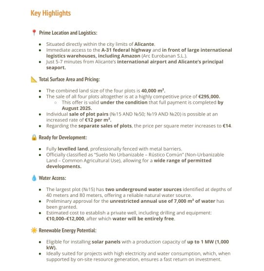 Tomt till salu i Alicante stad - 295 000 € (Ref: 9453820)