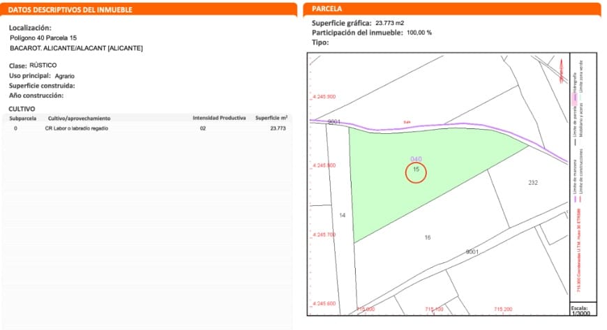 Tomt till salu i Alicante stad - 295 000 € (Ref: 9453820)