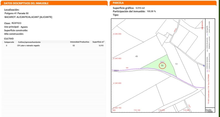 Tomt till salu i Alicante stad - 295 000 € (Ref: 9453820)