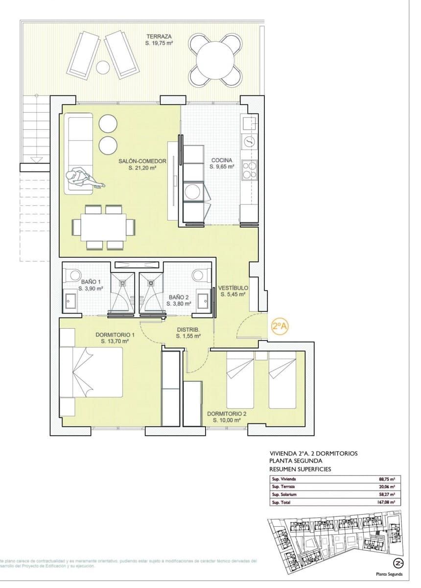 2 bedroom Apartment for sale in Finestrat with pool - € 345,000 (Ref: 9453848)