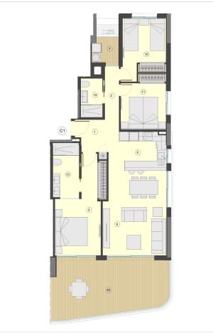 3 bedroom Apartment for sale in Calpe / Calp with pool garage - € 1,029,000 (Ref: 9454042)