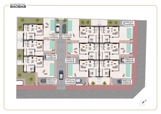 3 chambre Villa/Maison Mitoyenne à vendre à Benijófar avec piscine - 455 000 € (Ref: 9457961)