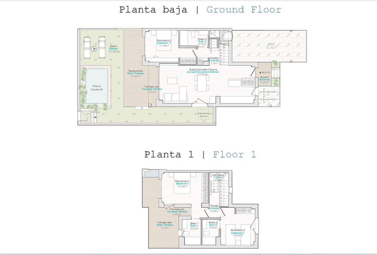 2 bedroom Terraced Villa for sale in El Vergel / Verger with pool - € 345,000 (Ref: 9458024)