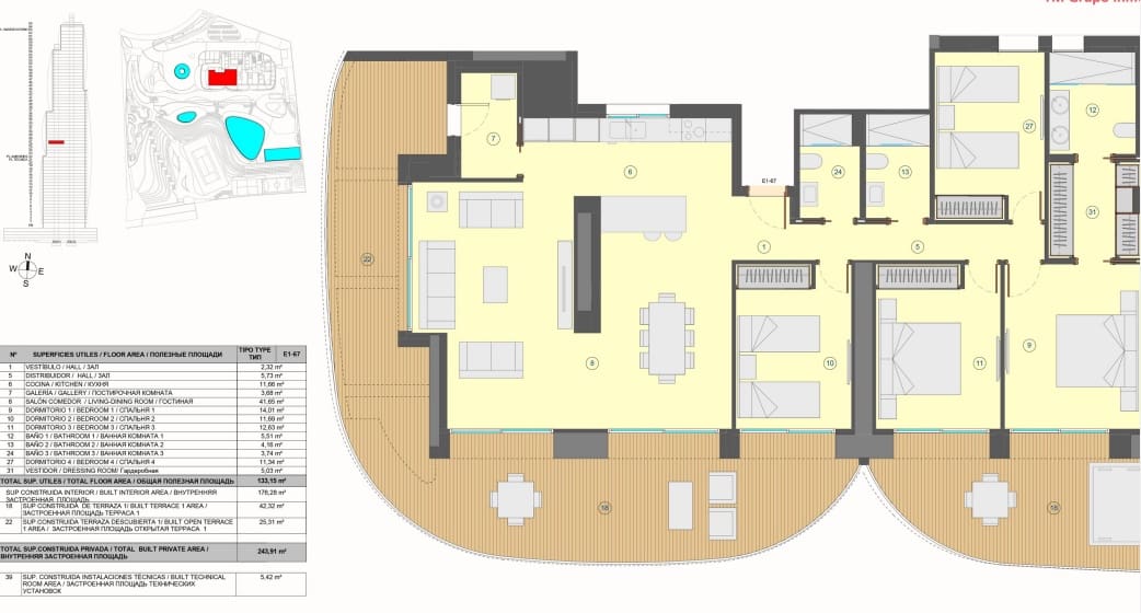 4 bedroom Apartment for sale in Benidorm with pool garage - € 1,986,000 (Ref: 9458069)