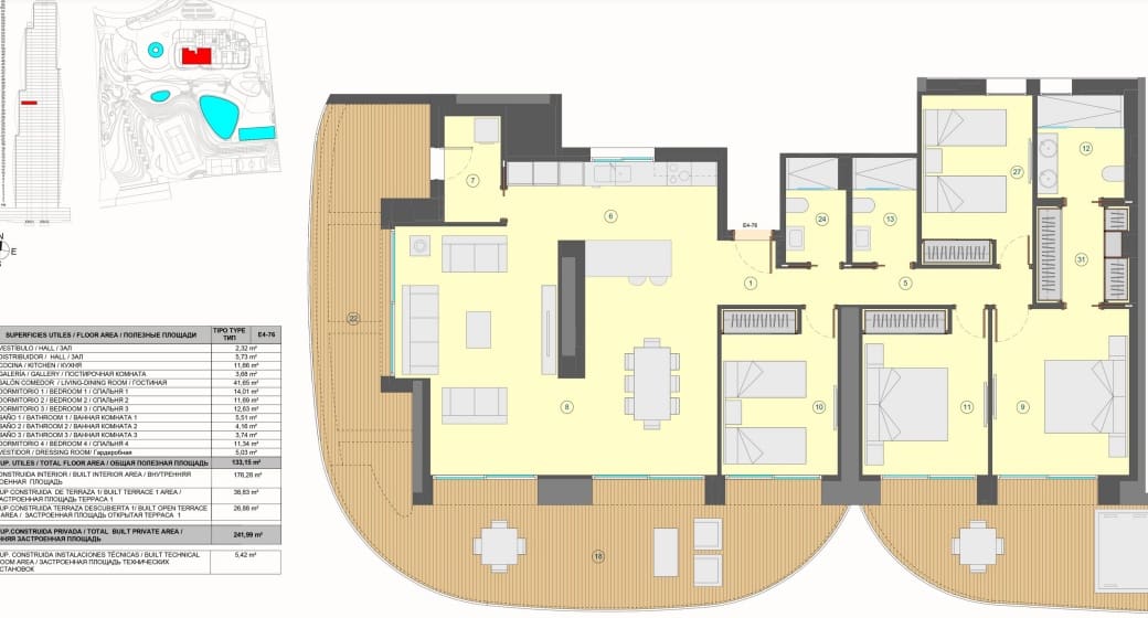 4 bedroom Apartment for sale in Benidorm with pool garage - € 1,986,000 (Ref: 9458069)