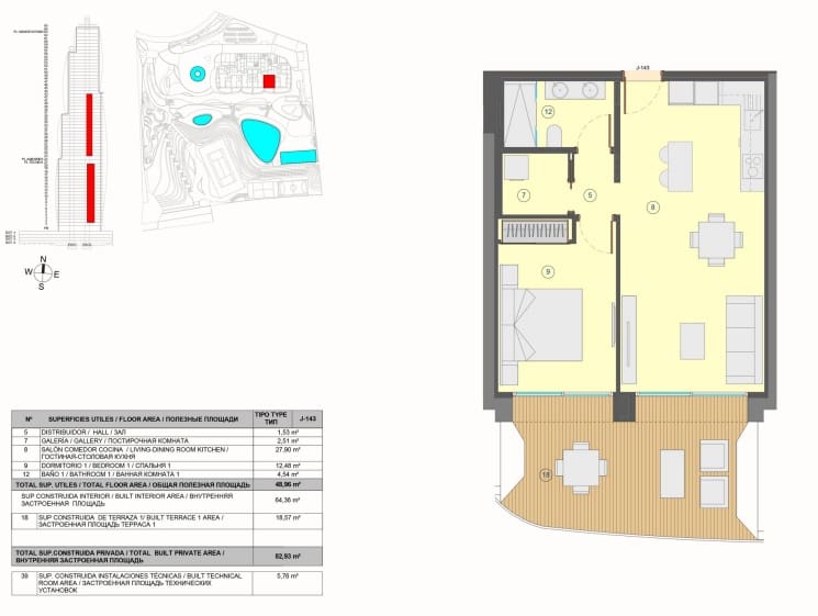 1 soverom Leilighet til salgs i Benidorm med svømmebasseng garasje - € 530 000 (Ref: 9458071)