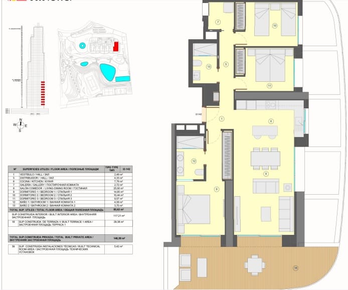 3 bedroom Apartment for sale in Benidorm with pool garage - € 900,000 (Ref: 9458072)