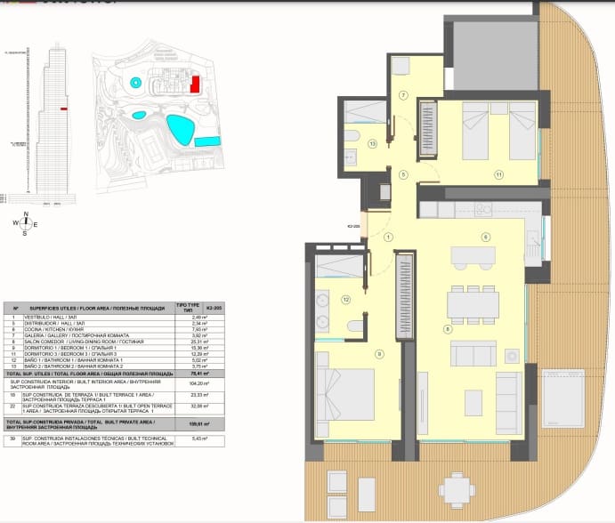 2 makuuhuone Huoneisto myytävänä paikassa Benidorm mukana uima-altaan 
autotalli - 699 000 € (Ref: 9458079)