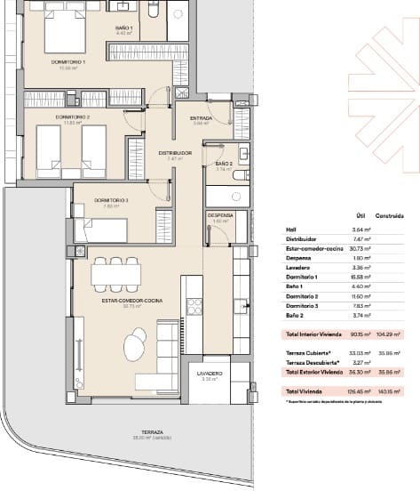 2 bedroom Apartment for sale in La Nucia with pool garage - € 317,625 (Ref: 9458104)
