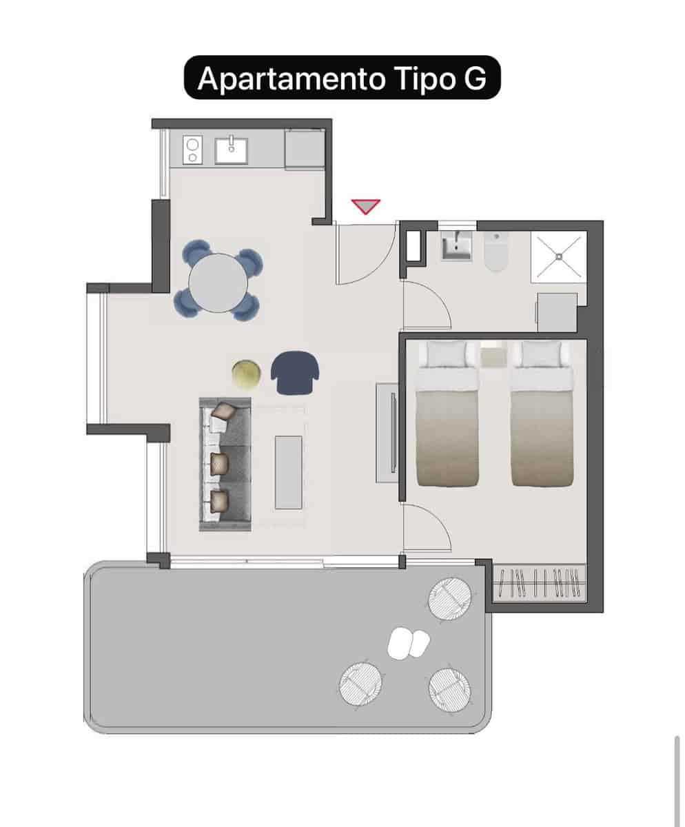 1 soverom Leilighet til salgs i Benidorm med svømmebasseng garasje - € 183 000 (Ref: 9458185)