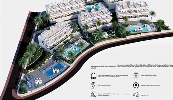 2 bedroom Apartment for sale in Finestrat with pool garage - € 369,900 (Ref: 9459524)