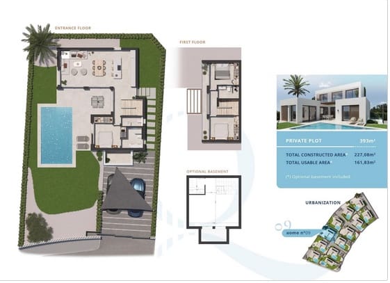 3 soverom Villa til salgs i Alfaz del Pi / L'Alfas del Pi med svømmebasseng garasje - € 760 000 (Ref: 9459605)