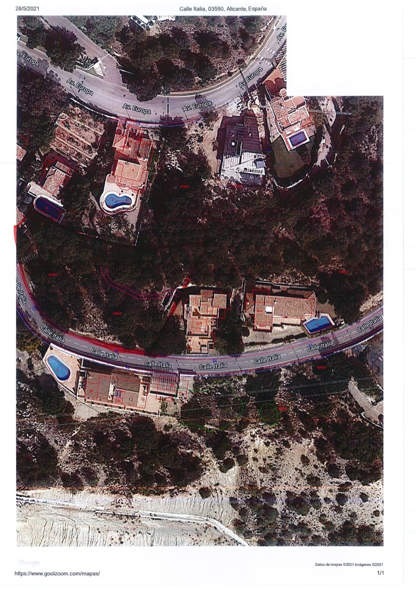 Tomt till salu i Altea - 240 000 € (Ref: 9539464)