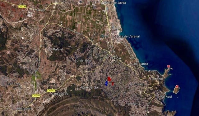Building Plot for sale in Javea / Xàbia - € 165,000 (Ref: 9539465)