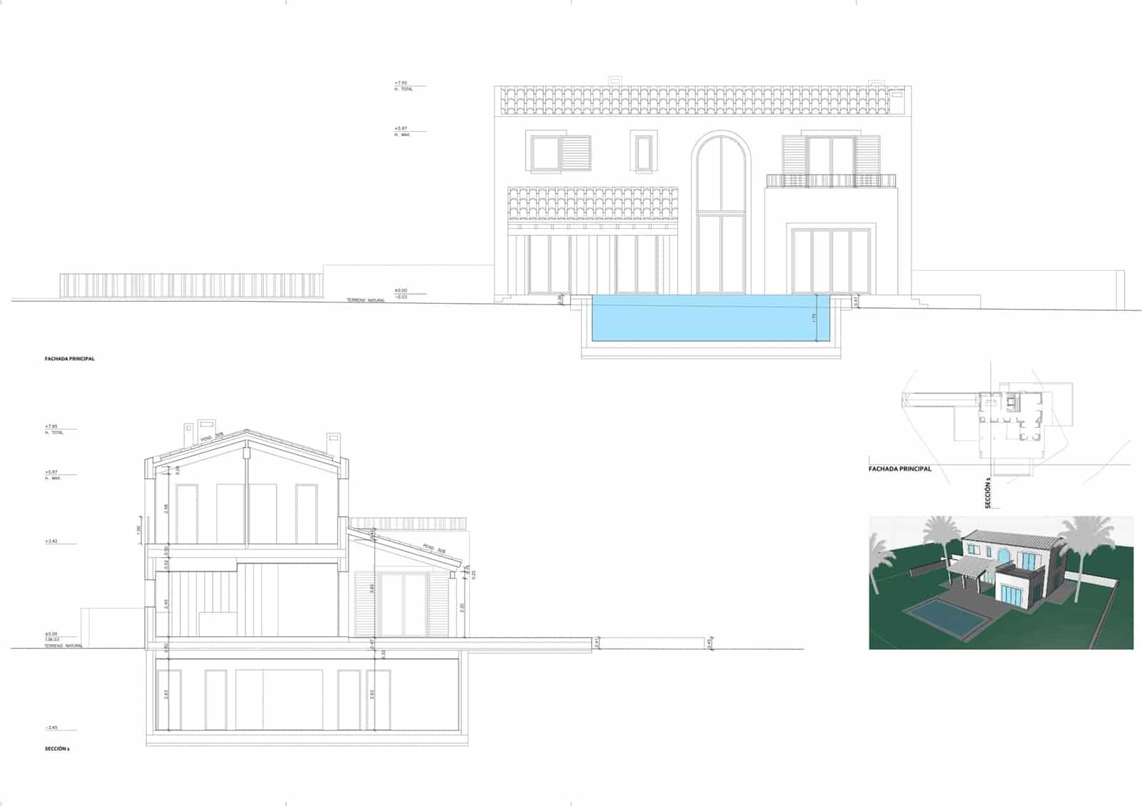3 sovrum Finca/Hus på landet till salu i Algaida med pool garage - 380 000 € (Ref: 9215489)