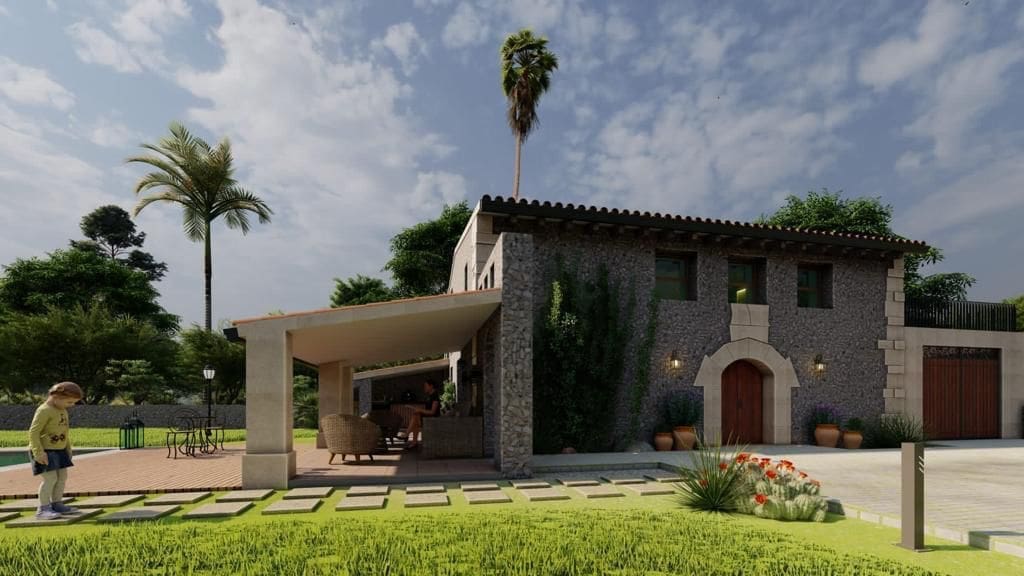 4 sovrum Finca/Hus på landet till salu i Pollensa / Pollenca med pool - 890 000 € (Ref: 9215511)