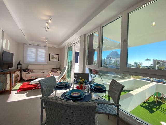 Appartement de 2 chambres à louer à Playa Arenal - Bol, Calpe / Calp avec piscine garage - 1 400 € (Ref: 10017023)