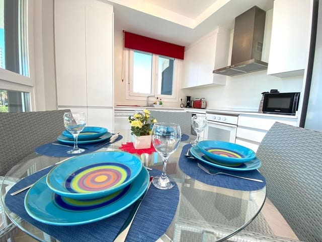 Appartement de 2 chambres à louer à Playa Arenal - Bol, Calpe / Calp avec piscine garage - 1 400 € (Ref: 10017023)