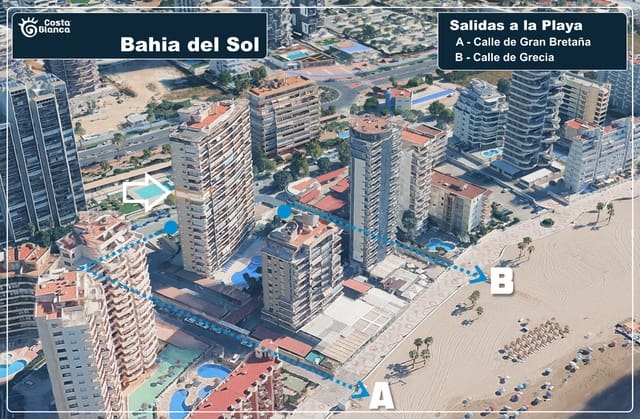 2 Zimmer Apartment zu verkaufen in Playa Arenal - Bol, Calpe / Calp mit Pool Garage - 599.000 € (Ref: 10145722)