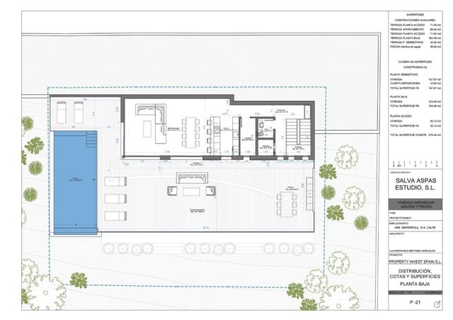 3 soveværelse Villa til salg i Calpe / Calp med swimmingpool - € 1.360.000 (Ref: 10168121)