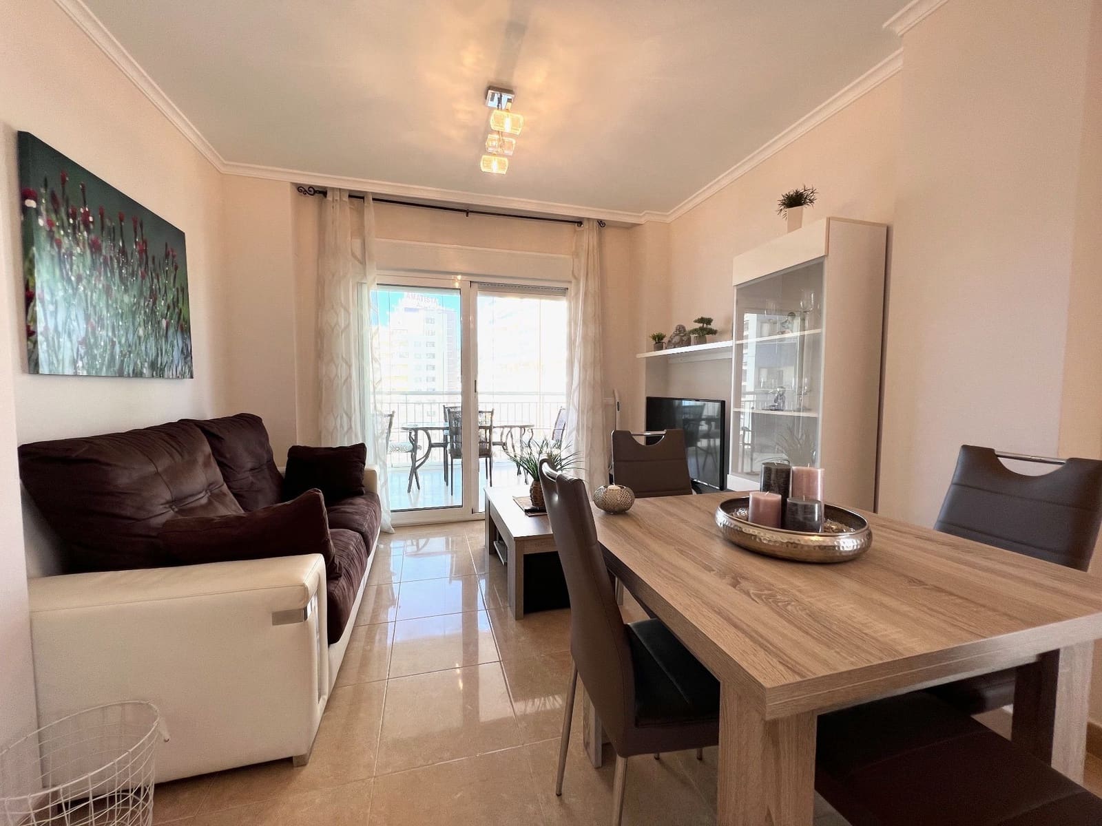 1 sovrum Lägenhet att hyra i Calpe / Calp med pool garage - 850 € (Ref: 7990745)