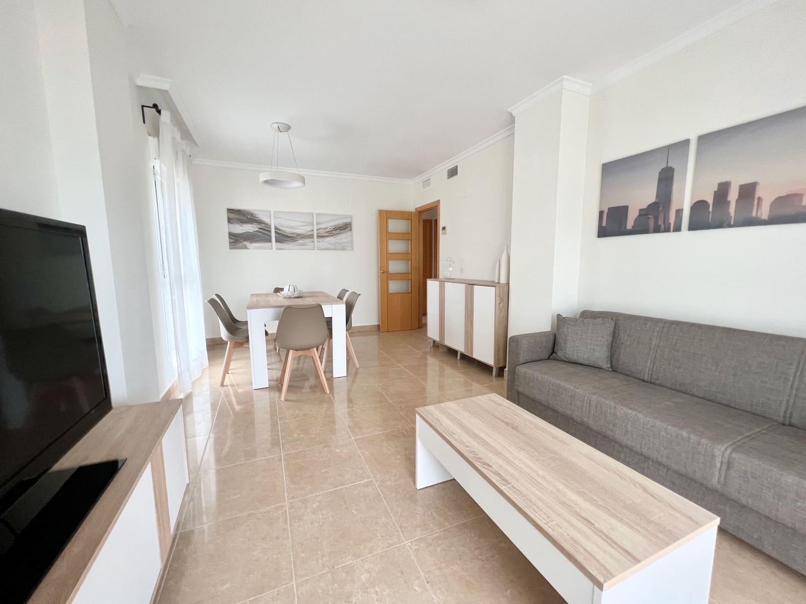 Appartement de 1 chambre à louer à Calpe / Calp avec piscine garage - 990 € (Ref: 7990772)