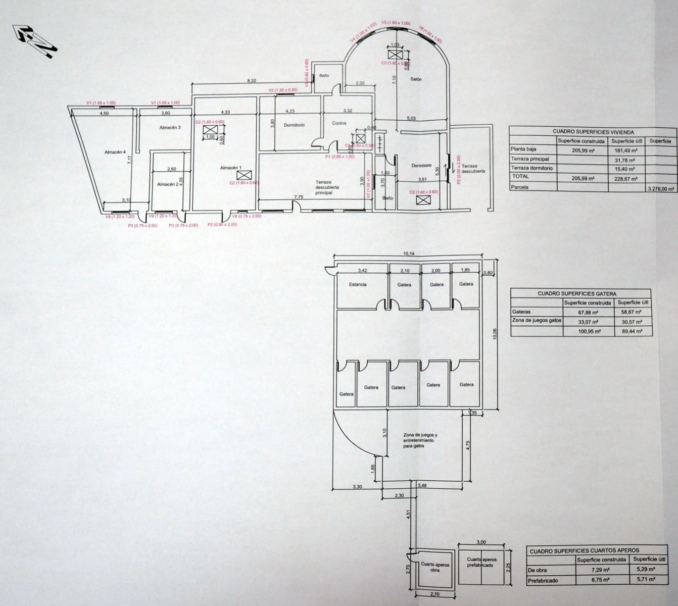 2 soveværelse Finca/Landehus til salg i Los Estancos med garage - € 360.000 (Ref: 7654772)