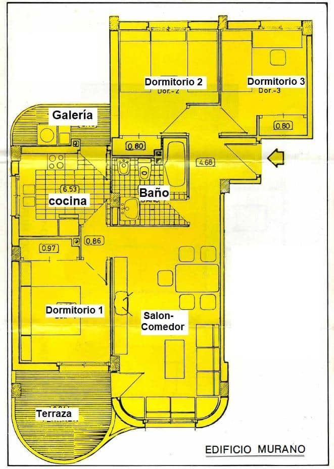 3 bedroom Apartment for sale in La Manga del Mar Menor with garage - € 190,000 (Ref: 9794667)