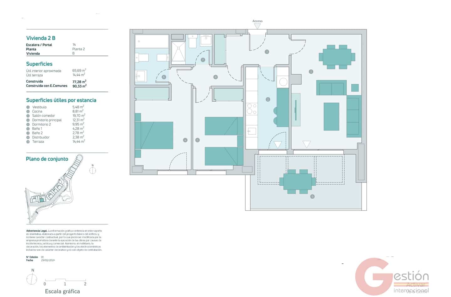 Apartamento de 2 habitaciones en Almuñécar en venta con piscina garaje - 326.000 € (Ref: 9695448)