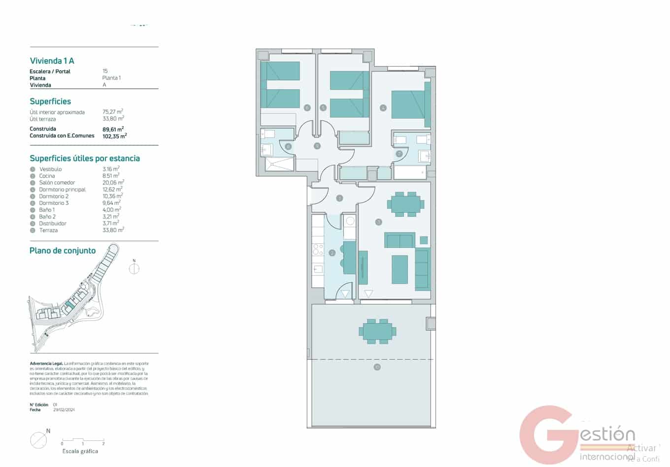 3 bedroom Apartment for sale in Almunecar with pool garage - € 378,000 (Ref: 9695449)