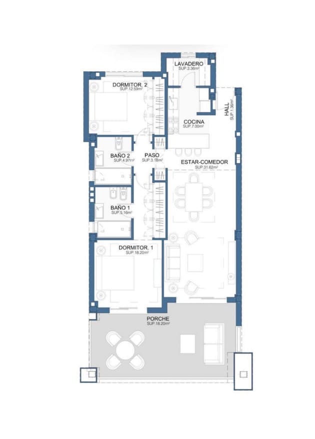 2 camera da letto Appartamento in vendita in New Golden Mile con piscina garage - 515.000 € (Rif: 8879540)