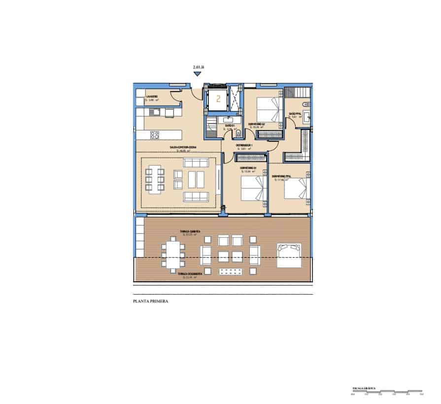 3 quarto Apartamento para venda em Buenas Noches com piscina garagem - 861 000 € (Ref: 9026646)