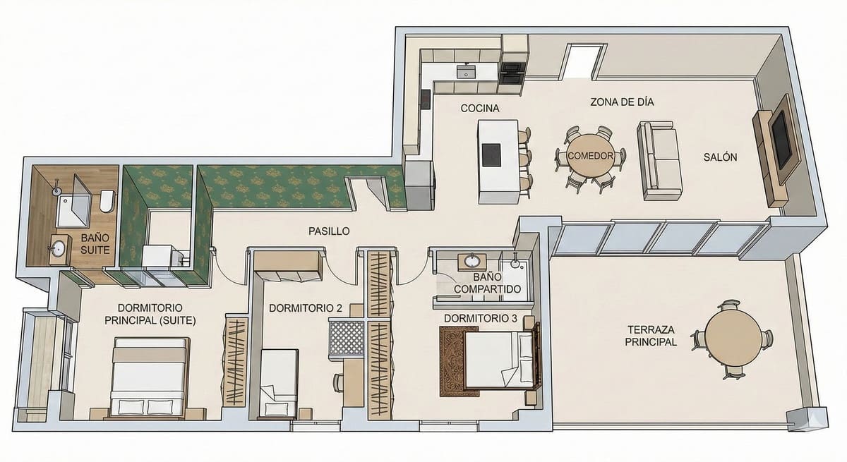 3 soverom Leilighet til salgs i Nueva Andalucia med svømmebasseng - € 785 000 (Ref: 9503092)