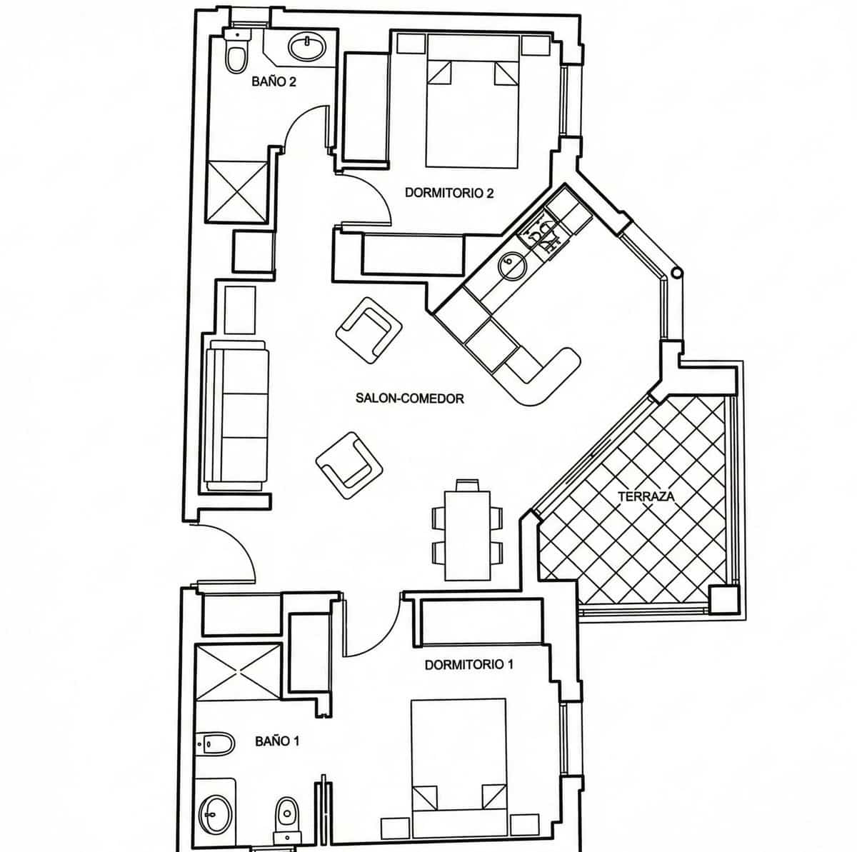 2 sovrum Lägenhet till salu i Benalmadena med pool garage - 333 000 € (Ref: 9811202)