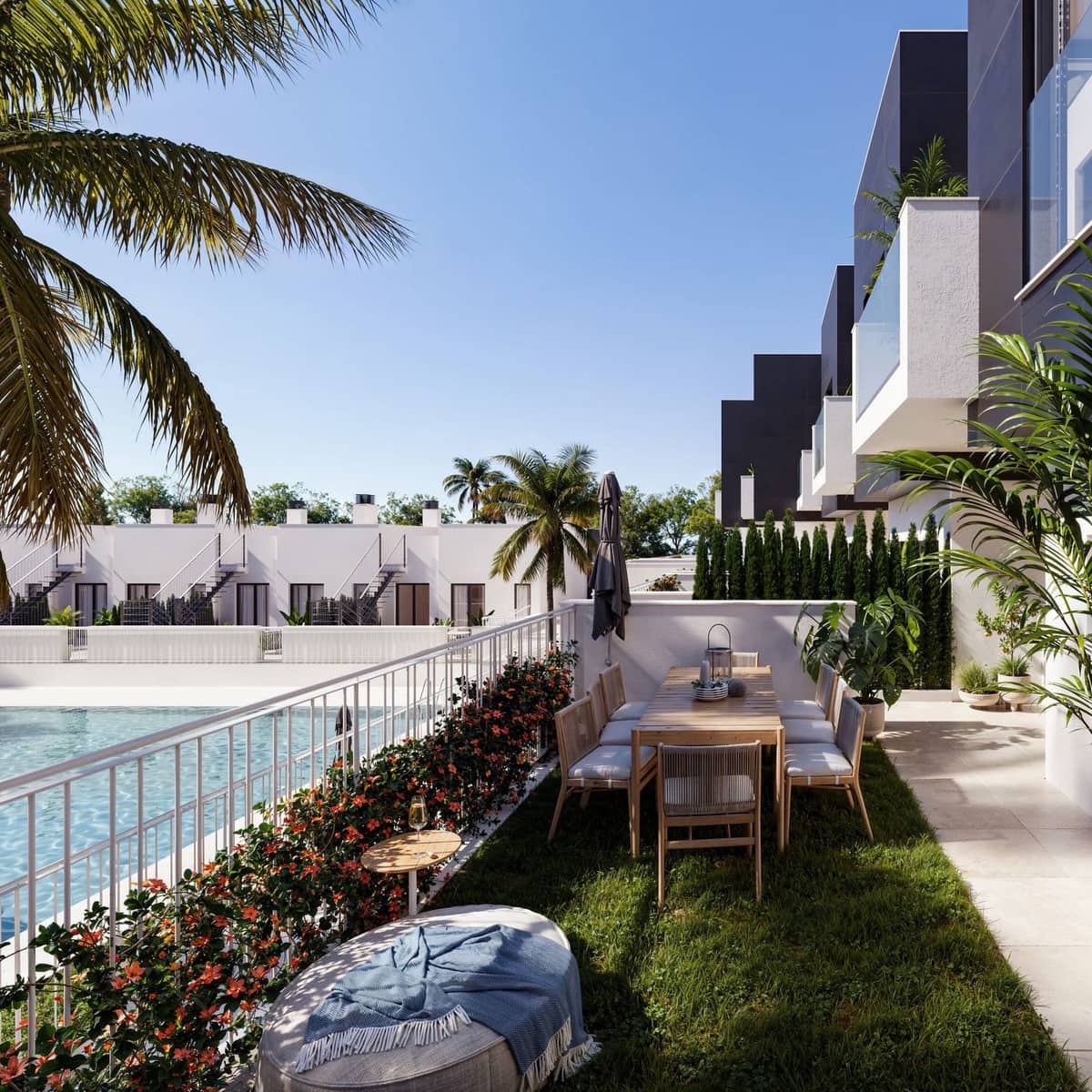 3 chambre Maison de Ville à vendre à Fuengirola avec piscine garage - 520 000 € (Ref: 9821416)