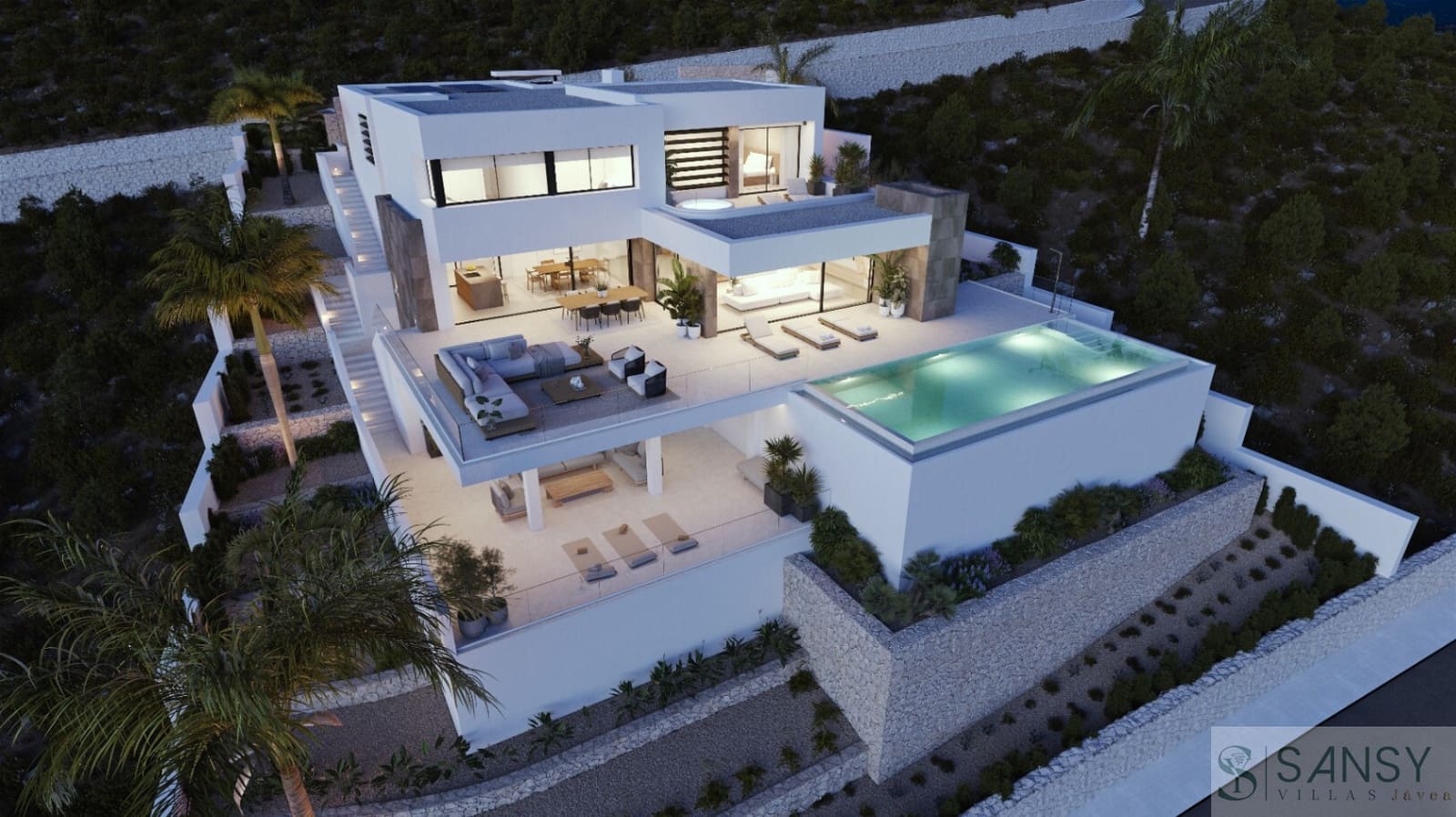 Chalet de 3 habitaciones en Benitachell / Benitatxell en venta con piscina - 2.800.000 € (Ref: 10080236)
