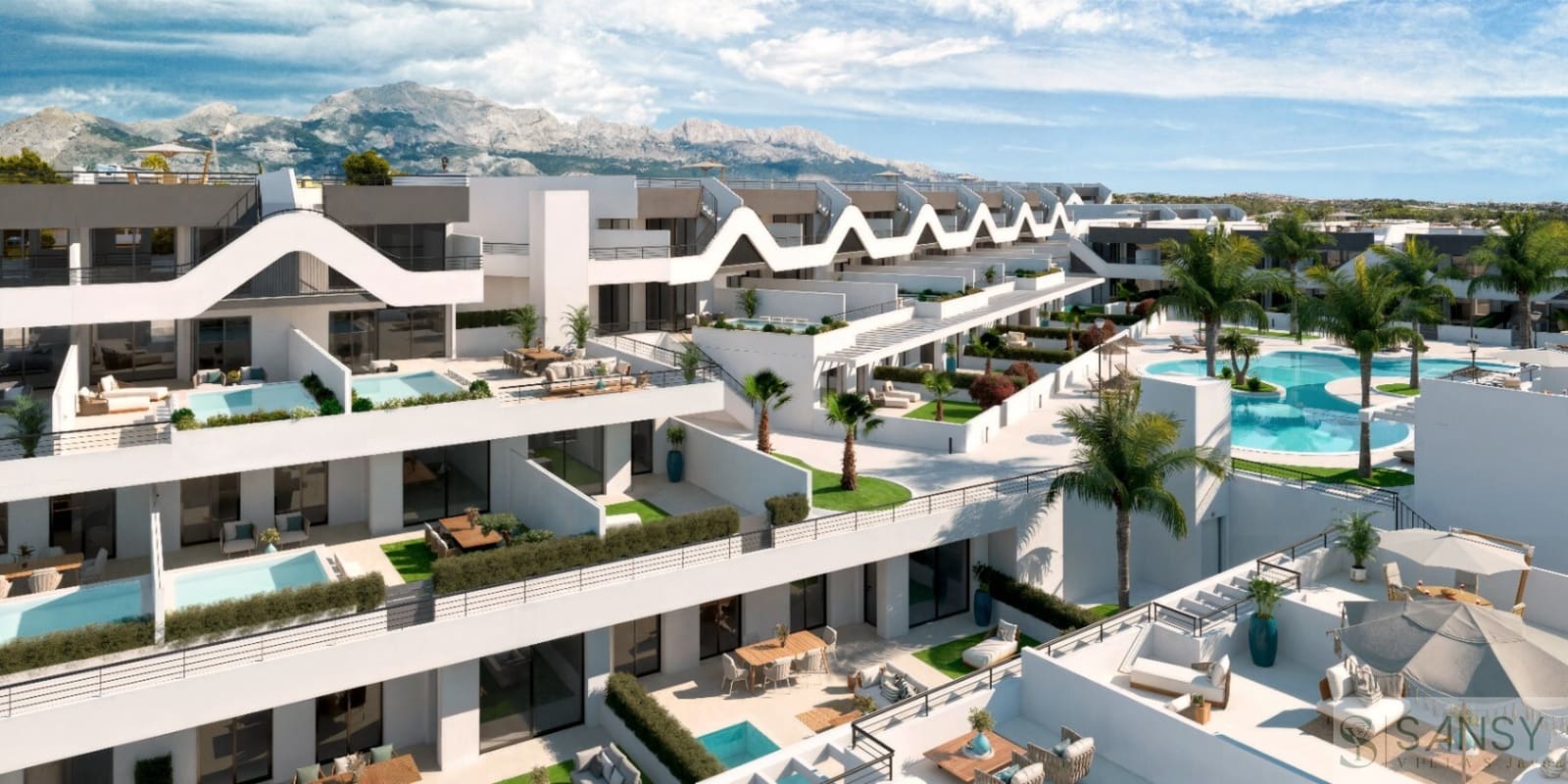 1 soveværelse Lejlighed til salg i Alfaz del Pi / L'Alfas del Pi med swimmingpool garage - € 289.000 (Ref: 10148192)