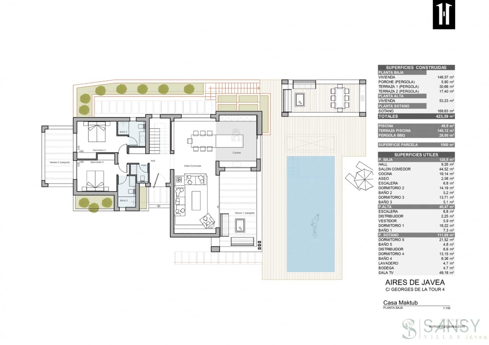 5 soverom Villa til salgs i Adsubia med svømmebasseng garasje - € 2 200 000 (Ref: 9043863)
