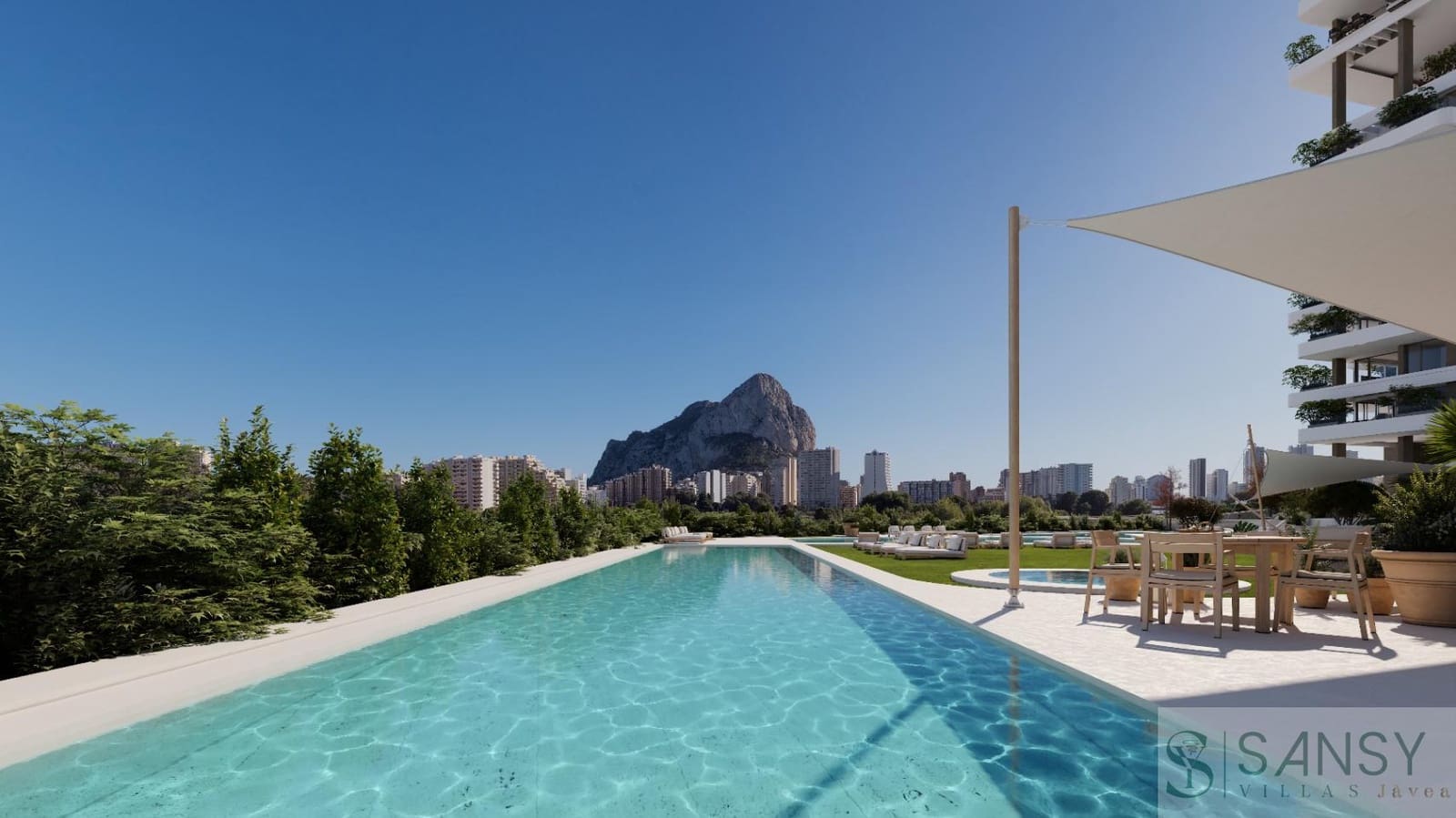 Apartamento de 3 habitaciones en Calpe / Calp en venta con piscina - 1.706.000 € (Ref: 9406031)