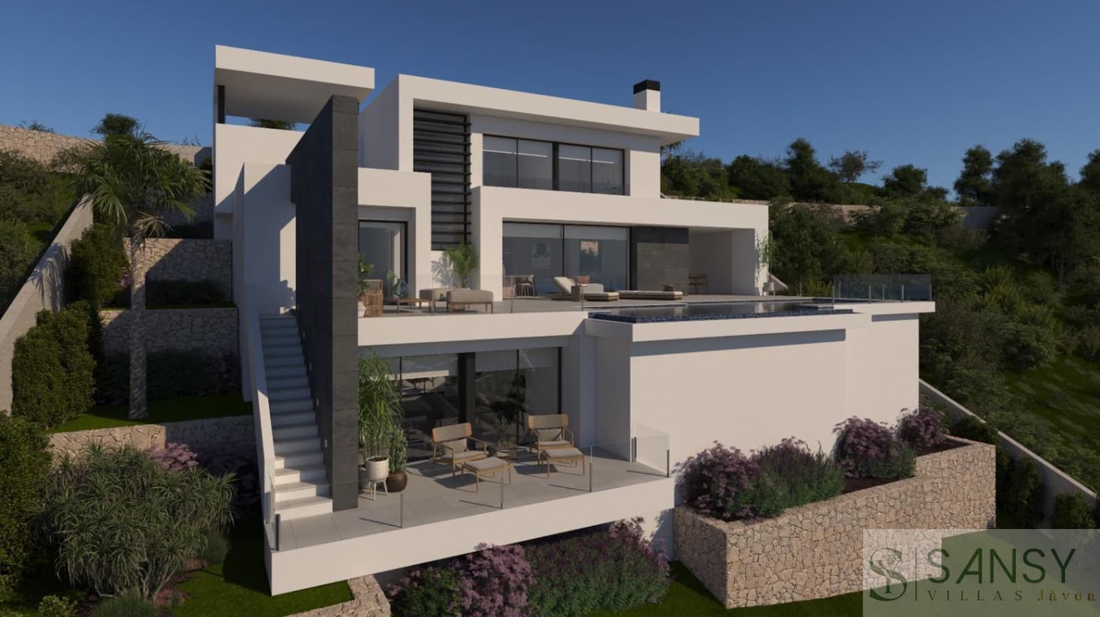 3 makuuhuone Huvila myytävänä paikassa Cumbre del Sol mukana uima-altaan - 1 865 000 € (Ref: 9406038)