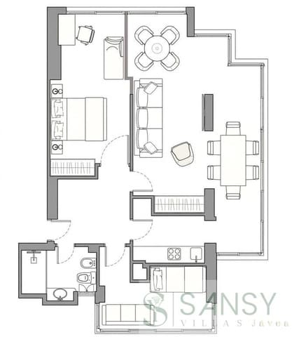 2 sovrum Lägenhet till salu i Foietes, Benidorm med pool - 520 000 € (Ref: 9796218)