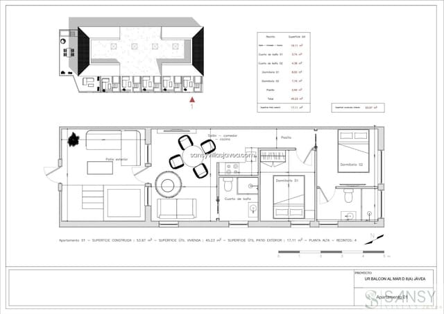 2 Zimmer Haus zu verkaufen in Portichol - Balcón al Mar, Javea / Xàbia - 298.000 € (Ref: 9796257)