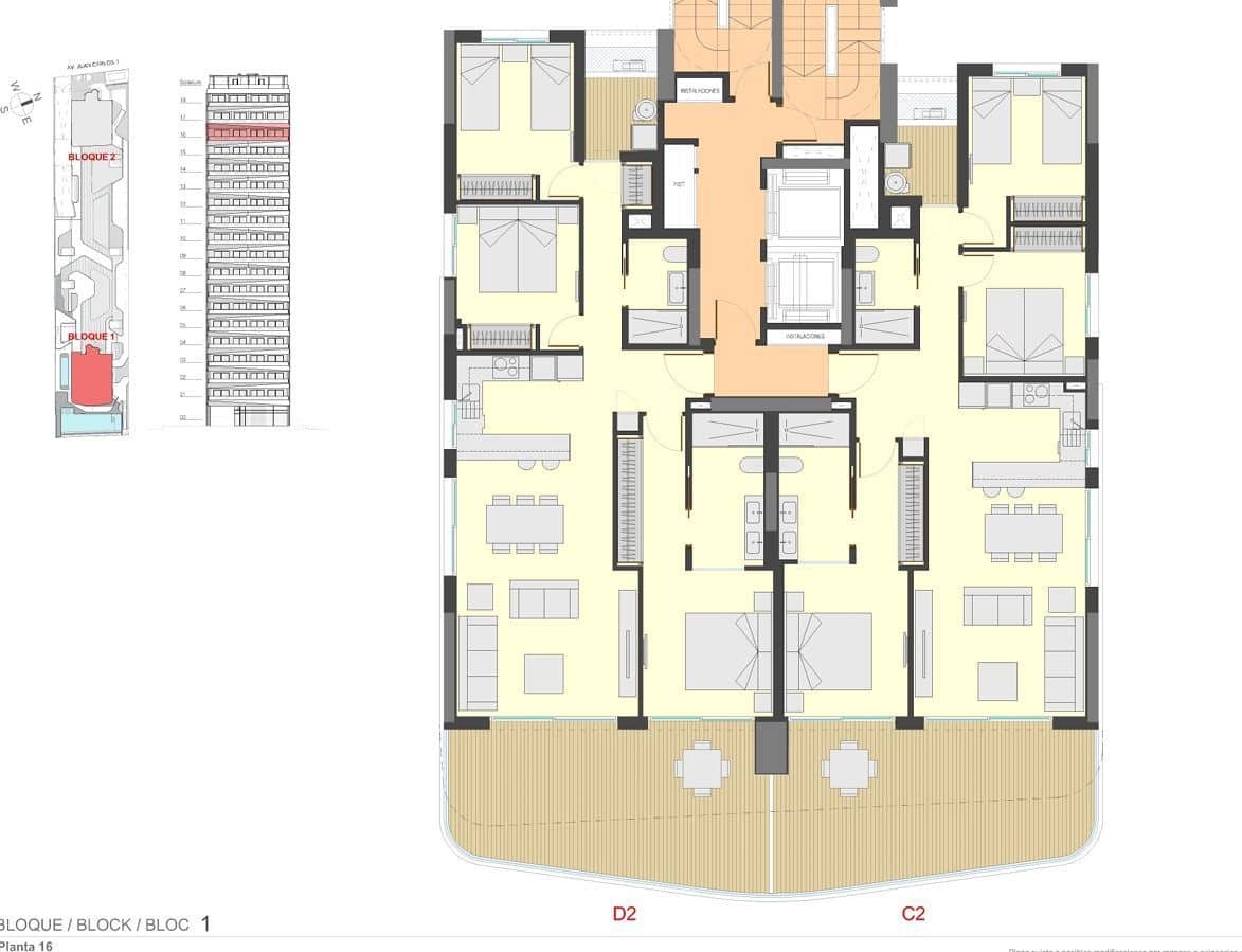 3 Zimmer Apartment zu verkaufen in Calpe / Calp mit Pool Garage - 1.014.000 € (Ref: 9106305)