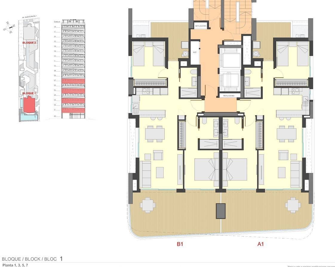 2 soveværelse Lejlighed til salg i Calpe / Calp med garage - € 533.000 (Ref: 9106307)