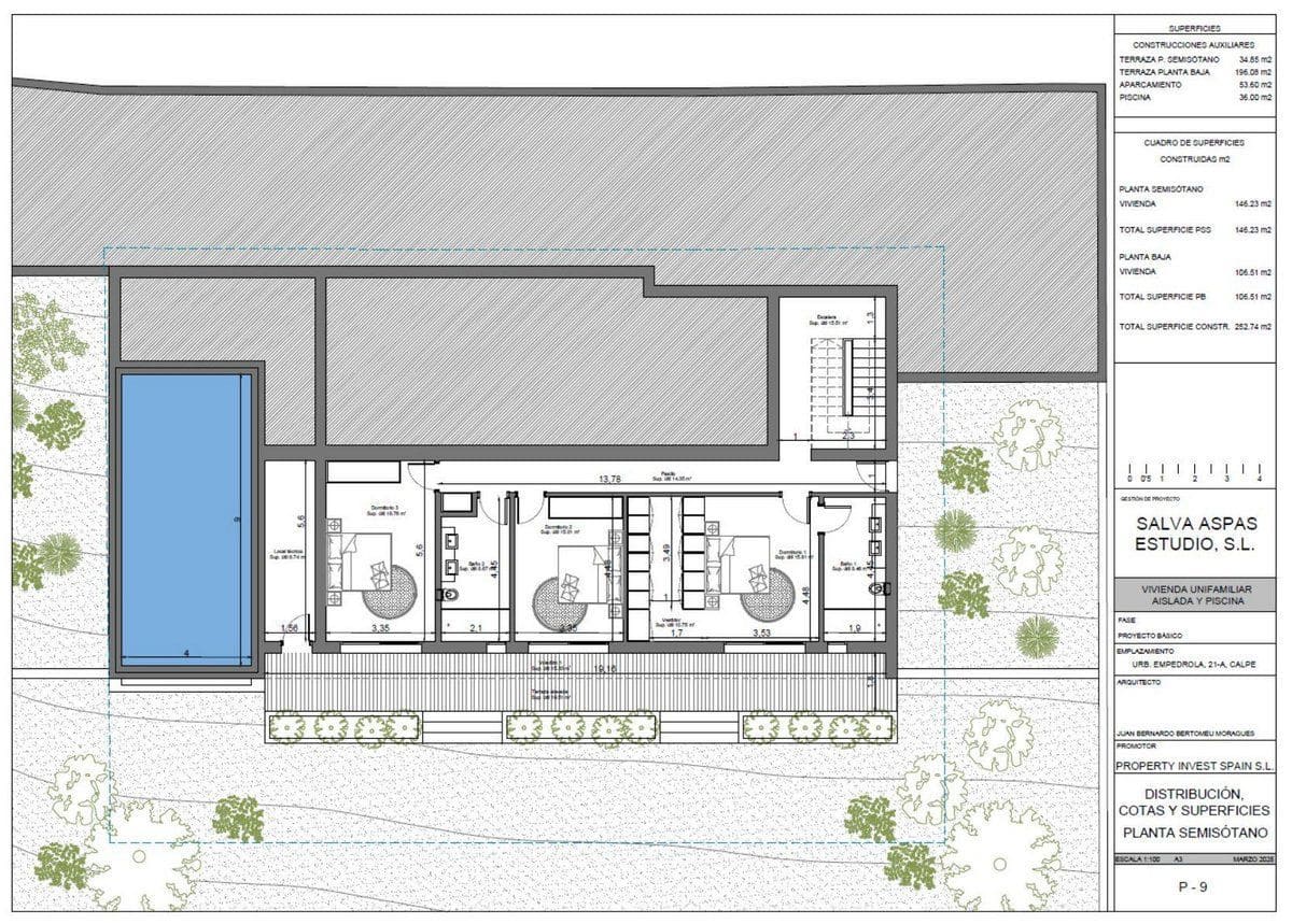 3 soveværelse Villa til salg i Calpe / Calp med swimmingpool garage - € 1.345.000 (Ref: 9978145)