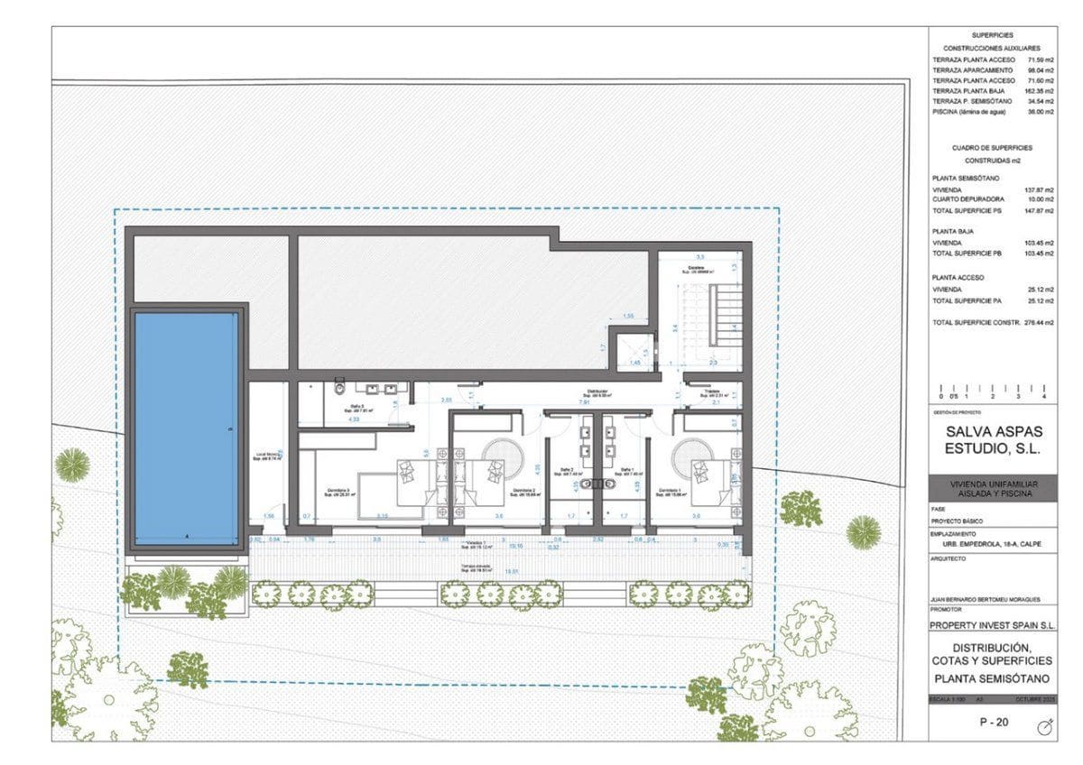 3 soverom Villa til salgs i Calpe / Calp med svømmebasseng garasje - € 1 360 000 (Ref: 9978146)