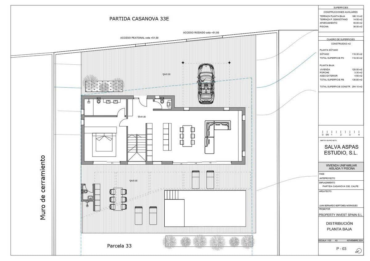 3 quarto Moradia para venda em Calpe / Calp com piscina garagem - 1 290 000 € (Ref: 9978147)