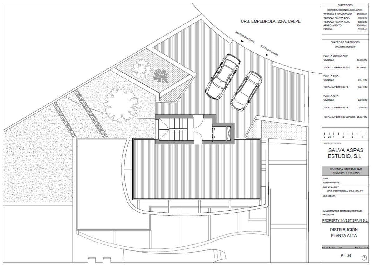 3 soverom Villa til salgs i Calpe / Calp med svømmebasseng garasje - € 1 360 000 (Ref: 9978149)